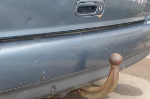 VW Sharan Alhambra 7M Stoßstange hinten Heckstoßstange blau LC5W Facelift PDC (184760)