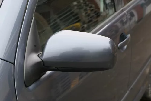 Skoda Fabia 6Y elektrisch Spiegel Außenspiegel links mit Glas grau LF7V