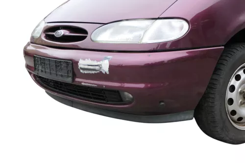 VW Sharan 7M Stoßstange Frontstoßstange vorne Nebelscheinwerfer Fleurie-Rot 93 (184821)