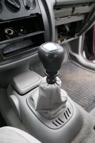 Sharan Alhambra 7M 5-Gang Schaltknauf Schaltsack Schaltung Leder grau Galaxy (184835)