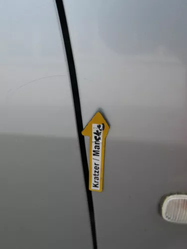 Skoda Fabia 6Y Kotflügel vorne rechts grau silber LF7T auch Kombi Facelift (184848)