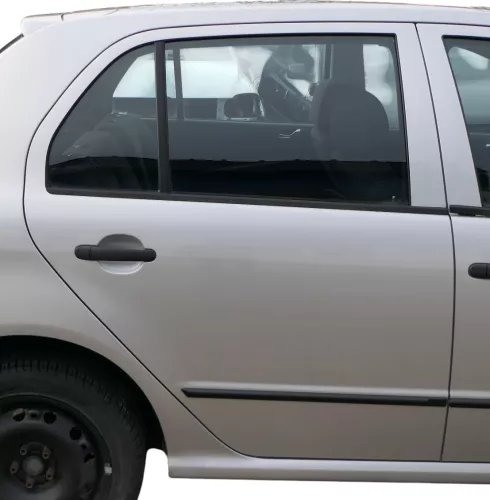 Skoda Fabia 6Y Limousine Schrägheck Tür hinten rechts grau silber LF7T diamantsi