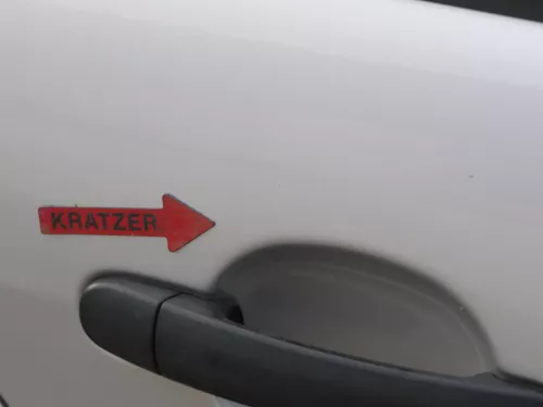 Skoda Fabia 6Y Limousine Schrägheck Tür hinten rechts grau silber LF7T diamantsi (184852)