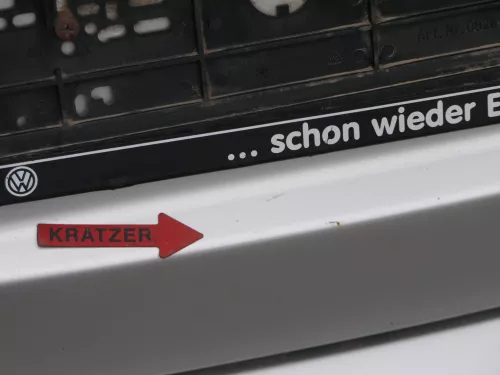 Fabia 6Y6 Schrägheck Heckklappe Kofferraumklappe hinten grau silber LF7T Scheibe (184854)