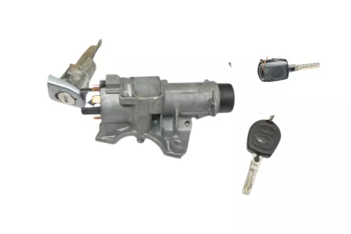 Skoda Fabia 6Y Zündschloß Schloß Zündung 2x Schlüssel + 1x Türschloß links Funk