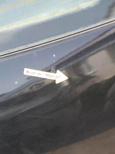 VW Polo 9N3 9N Heckklappe Kofferraumklappe Klappe schwarz L041 - Scheibe (184889)