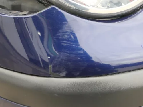 VW Polo 9N Stoßstange Frontstoßstange vorne blau LB5N (184893)