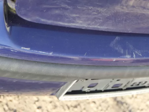 VW Polo 9N 9N3 Stoßstange Heckstoßstange hinten blau LB5N (184917)