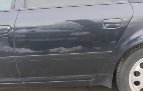 Audi A6 4B C5 Tür Türblatt hinten links nur Türblatt schwarz LZ9W -ohneAnbauteil