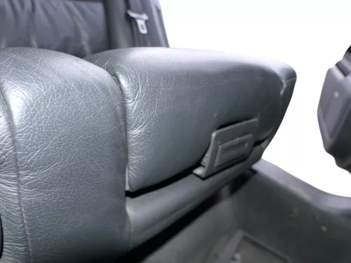 A6 4B Kombi Avant Rückbank Sitz Rücksitz Buffalino schwarz Leder Kindersitz (184986)