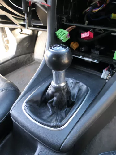 Audi A6 4B Schaltknauf Schaltsack Schaltknüppel original 5-Gang Leder schwarz