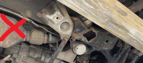 1x A6 4B Hosenrohr Abgasrohr Flexrohr 2,4 BDV AMM ASM  RECHTS