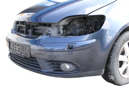 VW Golf 5 5M1 Plus Stoßstange vorne Frontoßstange Stoßfänger LC5F blau SWR (185023)