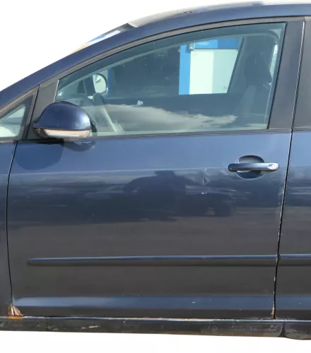 VW Golf Plus 5M Türblatt Tür vorne links Fahrertür grau LC5F -Türblatt +Rahmen