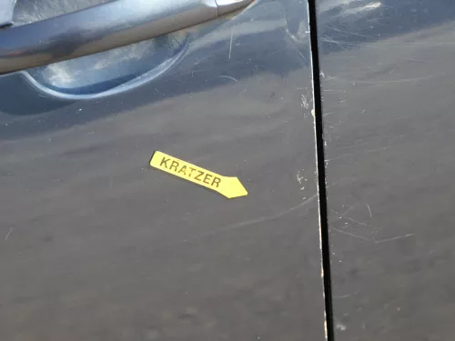 VW Golf Plus 5M Türblatt Tür vorne links Fahrertür grau LC5F -Türblatt +Rahmen (185024)