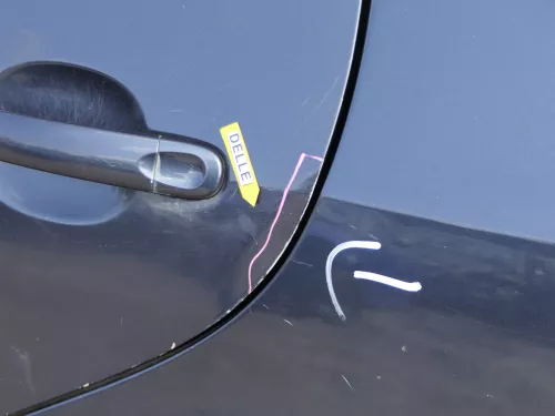 VW Golf Plus 5M Tür hinten links silber blau LC5F - mit Rahmen (185025)