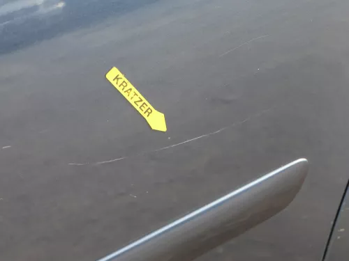 VW Golf Plus 5M Tür hinten links silber blau LC5F - mit Rahmen (185025)