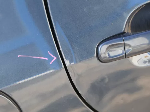 VW Golf Plus 5M 6 521 Türblatt Tür hinten rechts blau LC5F + Rahmen (185027)