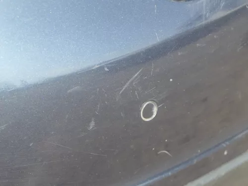 Golf 5 5M1 Plus Stoßstange hinten Heckstoßstange Stoßfänger blau LC5F PDC (185031)