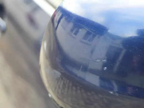 VW Golf 4 Bora elektrischer Spiegel vorne rechts Außenspiegel blau LB5N + Glas (185083)