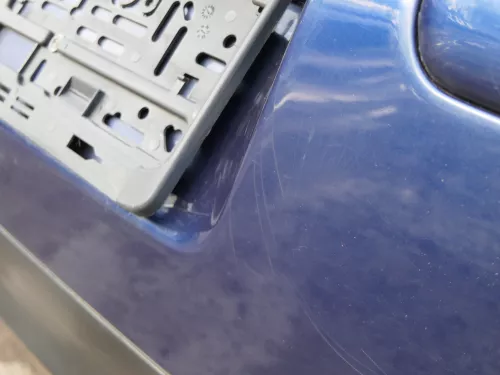 VW Golf 4 Limousine Stoßstange hinten Heckstoßstange Stoßfänger blau LB5N (185085)