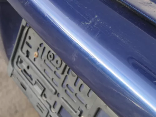 VW Golf 4 Limousine Stoßstange hinten Heckstoßstange Stoßfänger blau LB5N (185085)