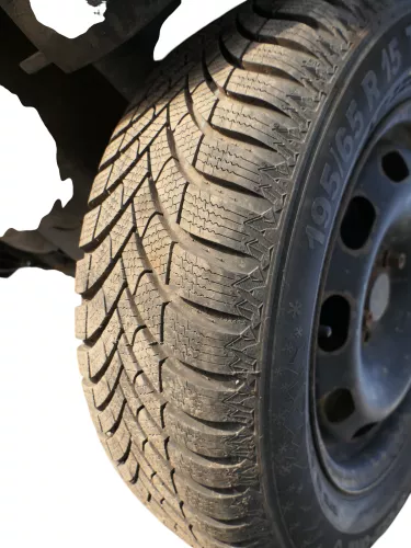 4x Golf 4 195/65 R15 91T Winterreifen M+S Reifen 6jx15H2 ET38 ca. 9-10mm Felgen (185098)