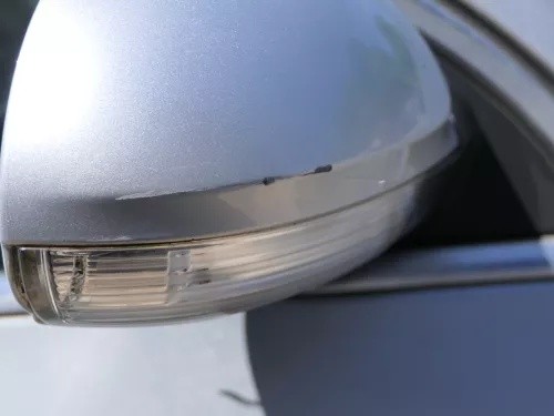 Passat 3C elektrischer Spiegel Außenspiegel rechts +Glas Blinker silber LA7W (185100)