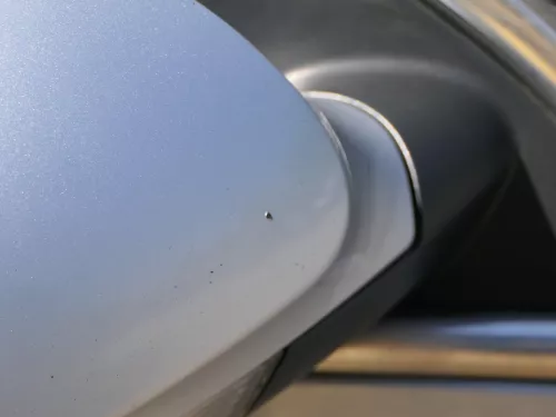 Passat 3C elektrischer Spiegel Außenspiegel rechts +Glas Blinker silber LA7W (185100)