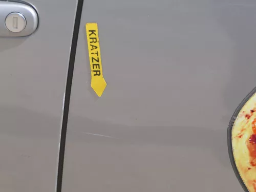 Skoda Fabia 5J Limousine Tür hinten links braun LF8H - ohne Anbauteile (185111)