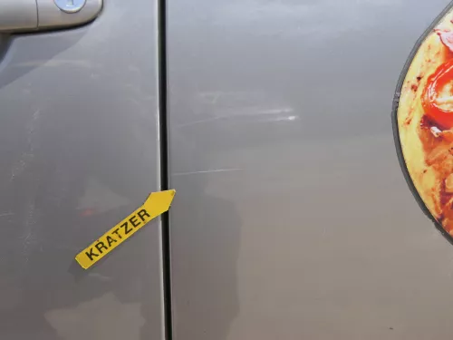 Skoda Fabia 5J Limousine Tür hinten links braun LF8H - ohne Anbauteile (185111)