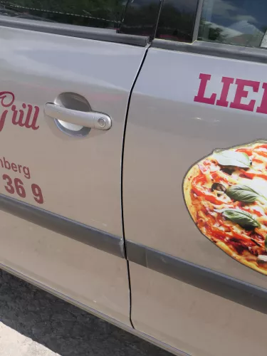 Fabia 5J Kombi + Limo Tür vorne links Fahrertür - braun LF8H -ohne Anbauteile (185112)