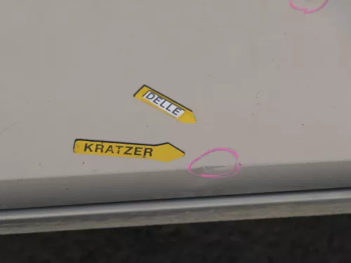 Fabia 5J Limousine Tür vorne rechts Beifahrertür braun LF8H - ohne Anbauteile (185114)