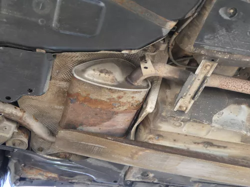 Audi A4 8E B6 Auspuff Endschalldämpfer Endtopf + Mittelschalldämpfer 1,9 TDI AWX (185153)