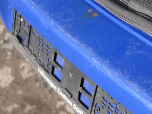 VW Golf 4 Limousine Stoßstange hinten Heckstoßstange Stoßfänger blau LW5Z (185169)