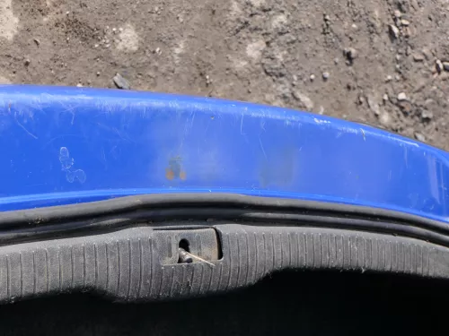 VW Golf 4 Limousine Stoßstange hinten Heckstoßstange Stoßfänger blau LW5Z (185169)