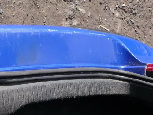 VW Golf 4 Limousine Stoßstange hinten Heckstoßstange Stoßfänger blau LW5Z (185169)