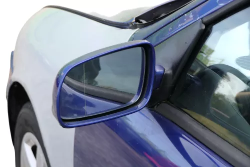 Leon 1M elektrischer Spiegel Außenspiegel links blau LS5N anklappbar (185178)