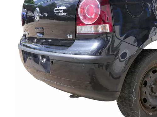 VW Polo 9N 9N3 Stoßstange Heckstoßstange hinten schwarz LC9Z (185206)