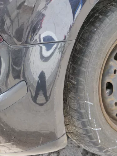 VW Polo 9N 9N3 Stoßstange Heckstoßstange hinten schwarz LC9Z (185206)