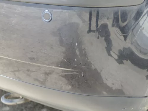 VW Polo 9N 9N3 Stoßstange Heckstoßstange hinten schwarz LC9Z (185206)