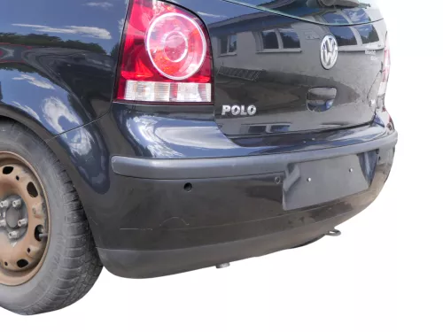 VW Polo 9N 9N3 Stoßstange Heckstoßstange hinten schwarz LC9Z (185206)