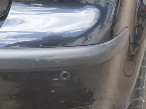 VW Polo 9N 9N3 Stoßstange Heckstoßstange hinten schwarz LC9Z (185206)