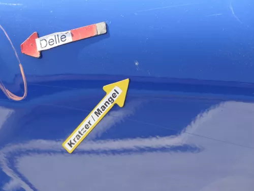 VW Golf 4 1J Kotflügel vorne links blau LA5C (185209)