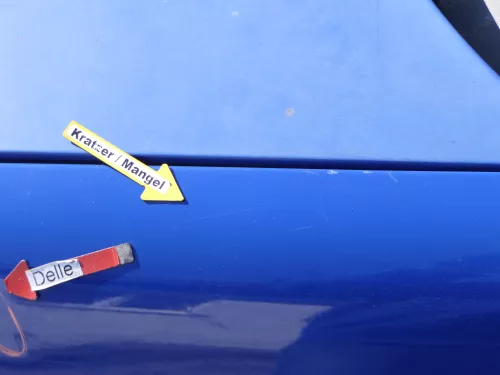 VW Golf 4 1J Kotflügel vorne links blau LA5C (185209)