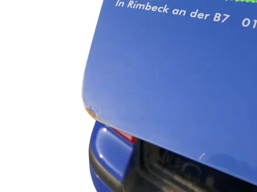 Golf 4 Bora Kombi Variant Heckklappe Klappe Scheibe hinten blau LA5C ohne Anbaut (185212)