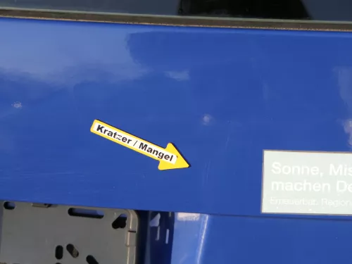 Golf 4 Bora Kombi Variant Heckklappe Klappe Scheibe hinten blau LA5C ohne Anbaut (185212)