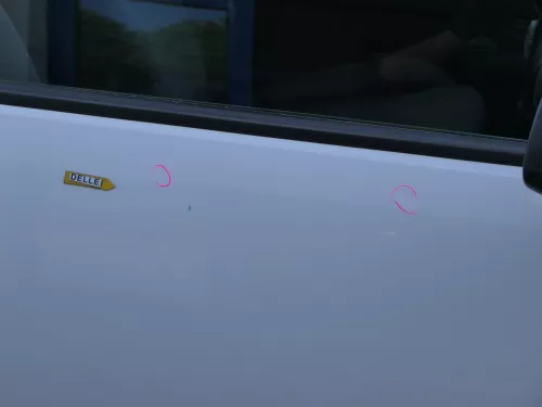 VW Fox 5Z Tür vorne rechts Beifahrertür rechts weiß LB9A - ohne Anbauteile (185238)