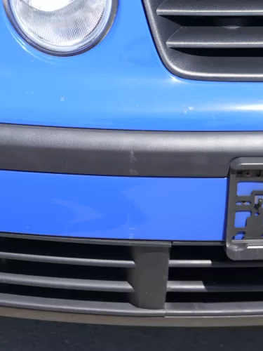 VW Polo 9N Stoßstange Frontstoßstange vorne blau LA5F (185247)