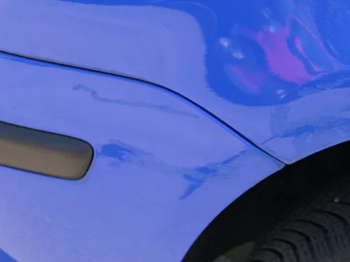 VW Polo 9N Stoßstange Frontstoßstange vorne blau LA5F (185247)